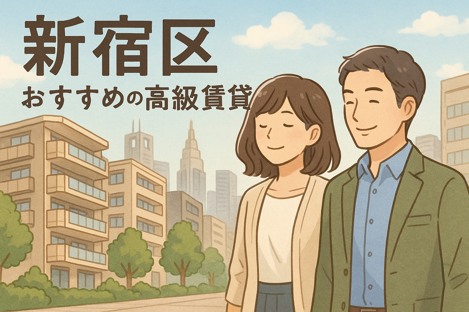ビジネスとカルチャーが交差する新宿区で、理想の高級賃貸暮らし...の画像