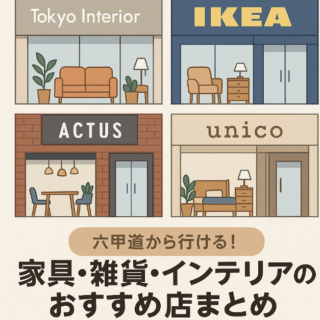 ️ 六甲道から行ける！家具・雑貨・インテリアのおすすめ店まと...の画像
