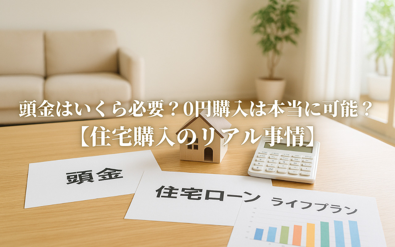 頭金はいくら必要？0円購入は本当に可能？【住宅購入のリアル事...の画像