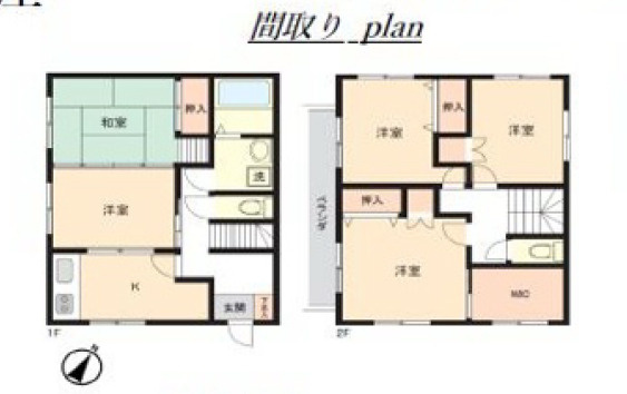甲府住吉2丁目 中古住宅 平成16年築 室内リノベーション済...の画像