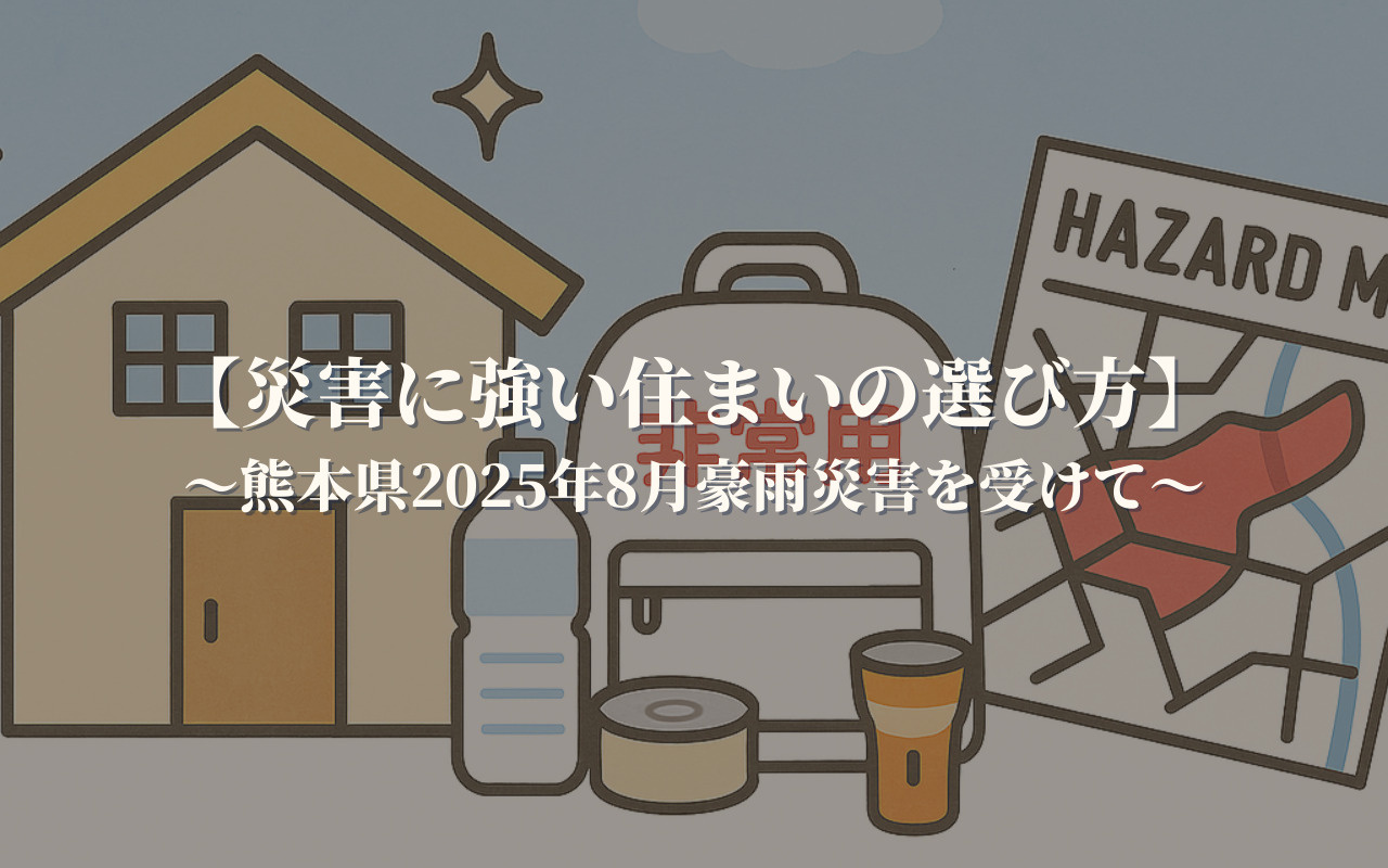 【災害に強い住まいの選び方】～熊本県2025年8月豪雨災害を...の画像