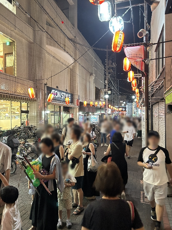 ちょっと遅い盆踊りの画像