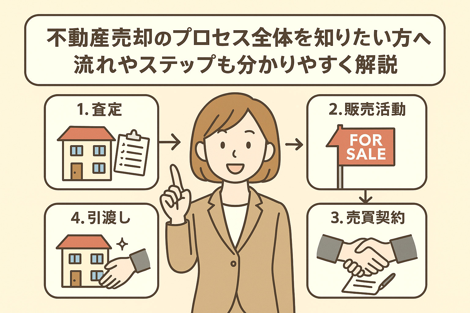 不動産売却のプロセス全体を知りたい方へ！流れやステップも分か...の画像