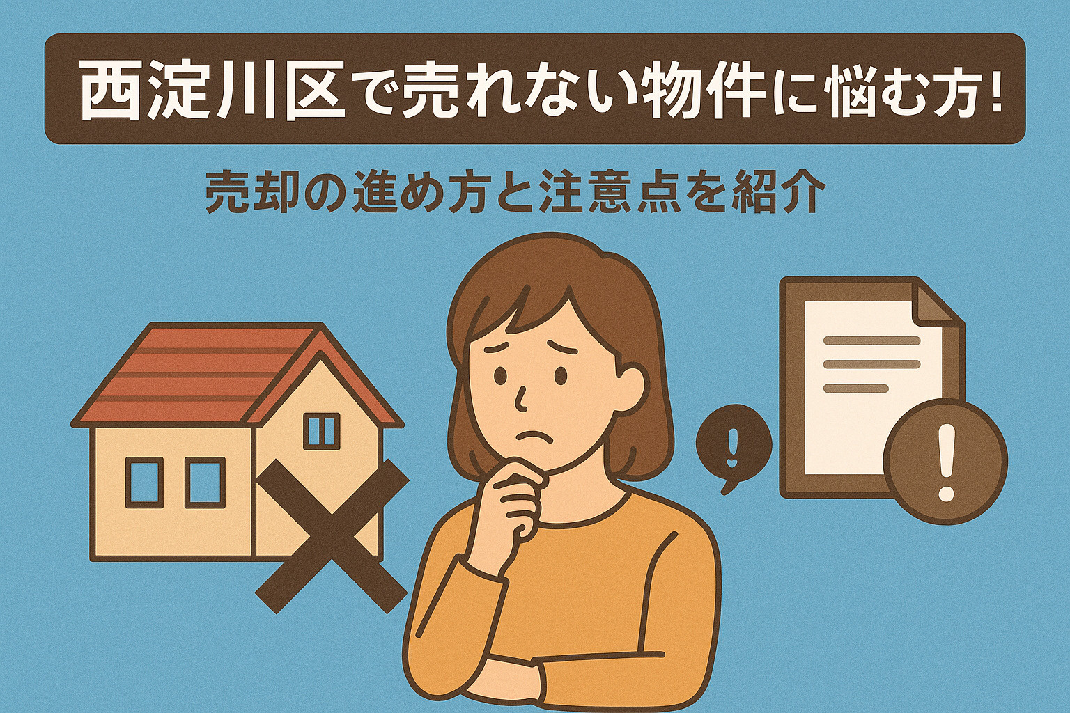 西淀川区で売れない物件に悩む方必見！売却の進め方と注意点を紹...の画像