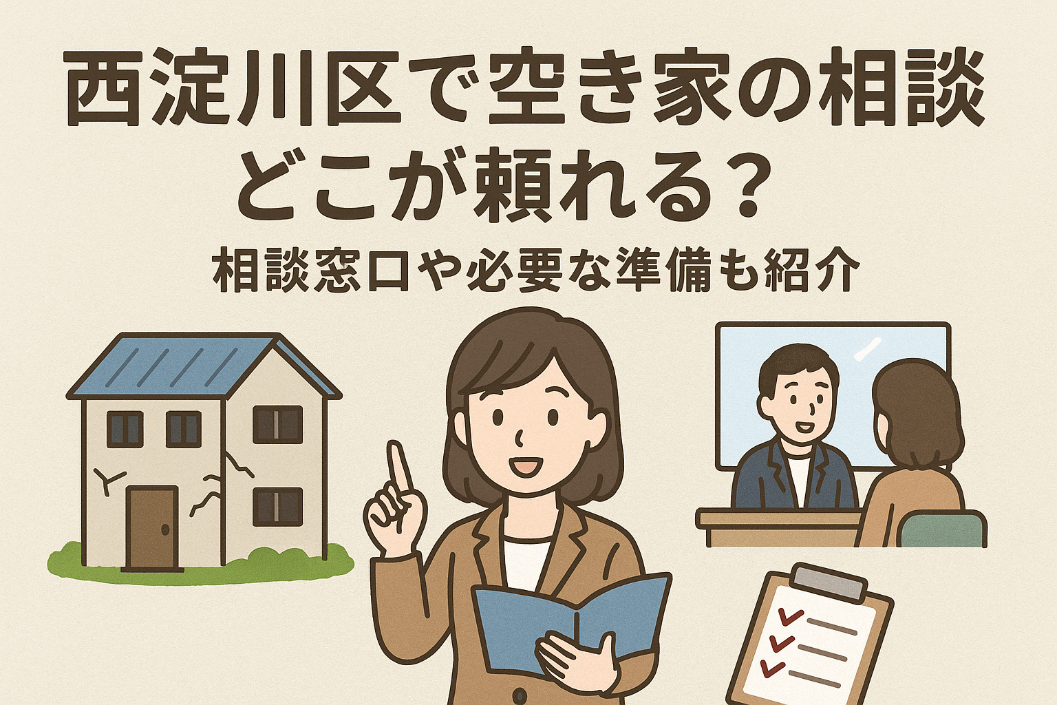 西淀川区で空き家の相談はどこが頼れる？相談窓口や必要な準備も...の画像