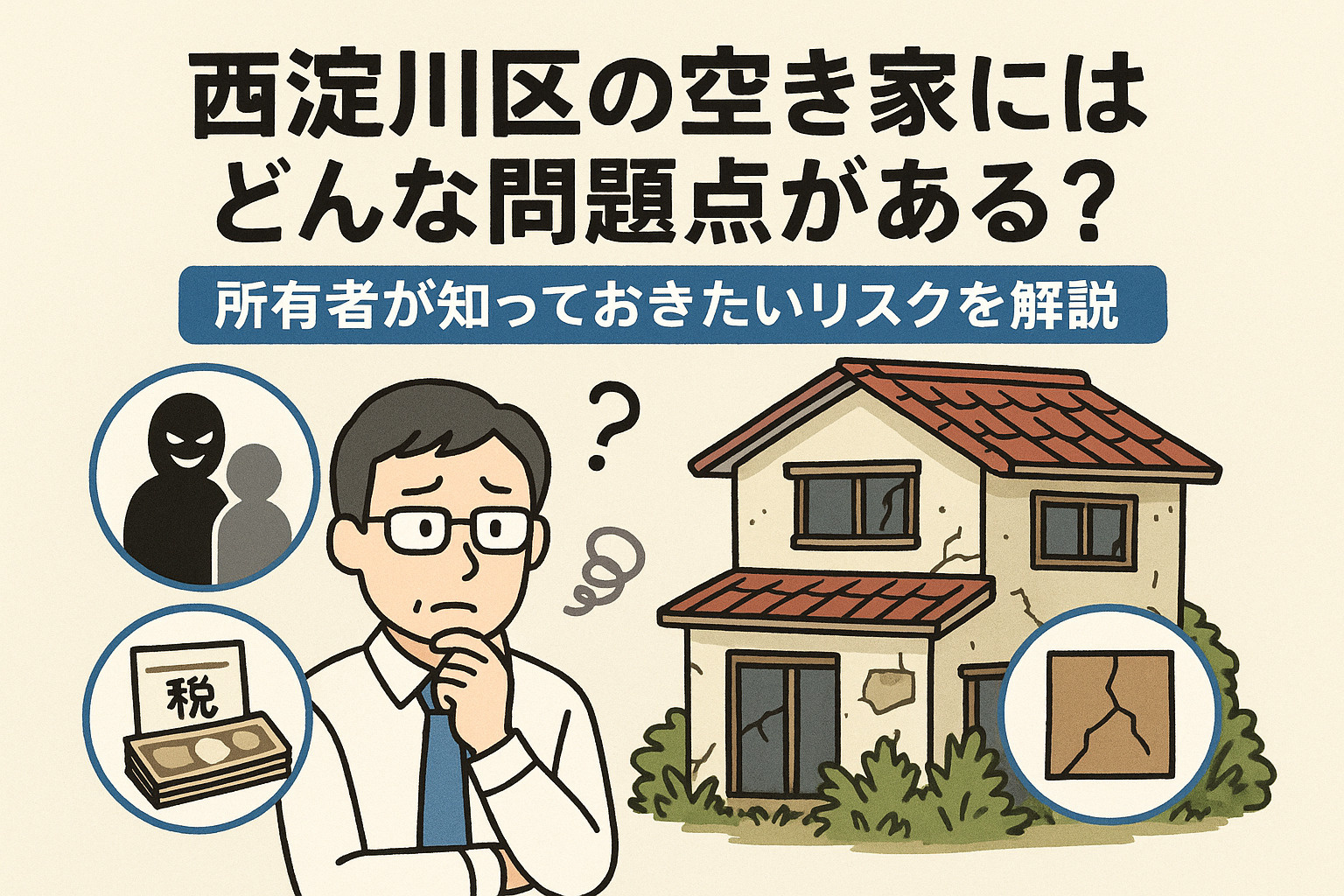 西淀川区の空き家にはどんな問題点がある？所有者が知っておきた...の画像