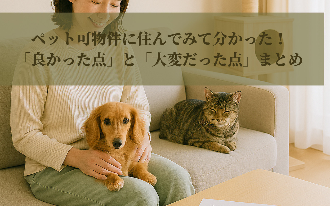 ペット可物件に住んでみて分かった！「良かった点」と「大変だっ...の画像