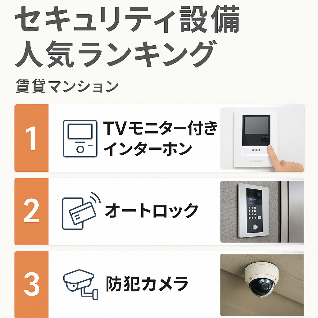 【2025年版】賃貸マンションのセキュリティ設備 人気ランキ...の画像