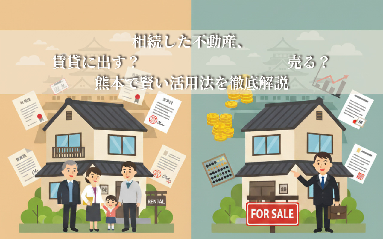 相続した不動産、賃貸に出す？売る？熊本で賢い活用法を徹底解説...の画像