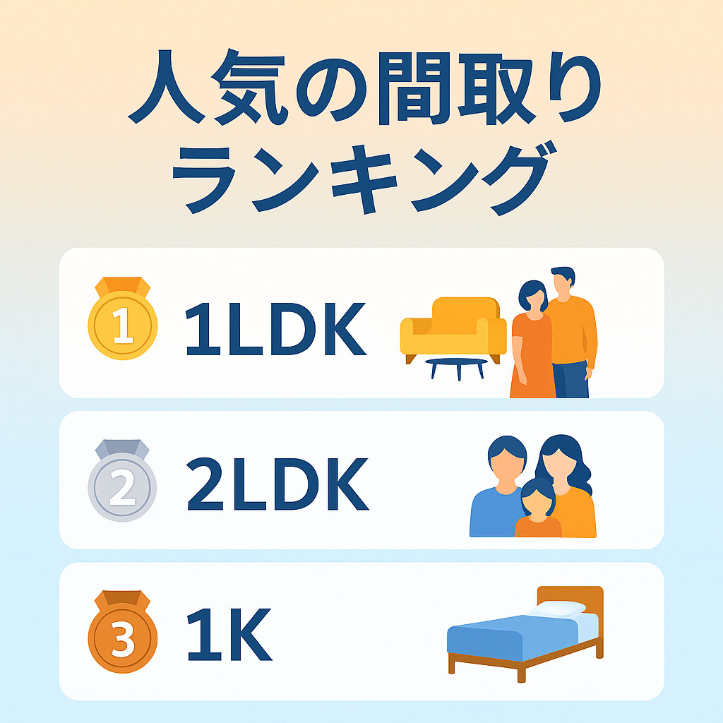 「人気の間取りランキングをご紹介！」の画像
