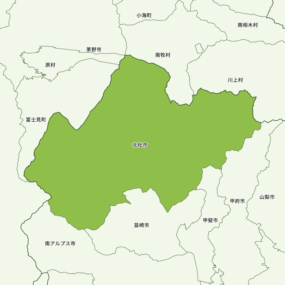 【山梨県】市町村別『面積』ランキング（2018年）の画像