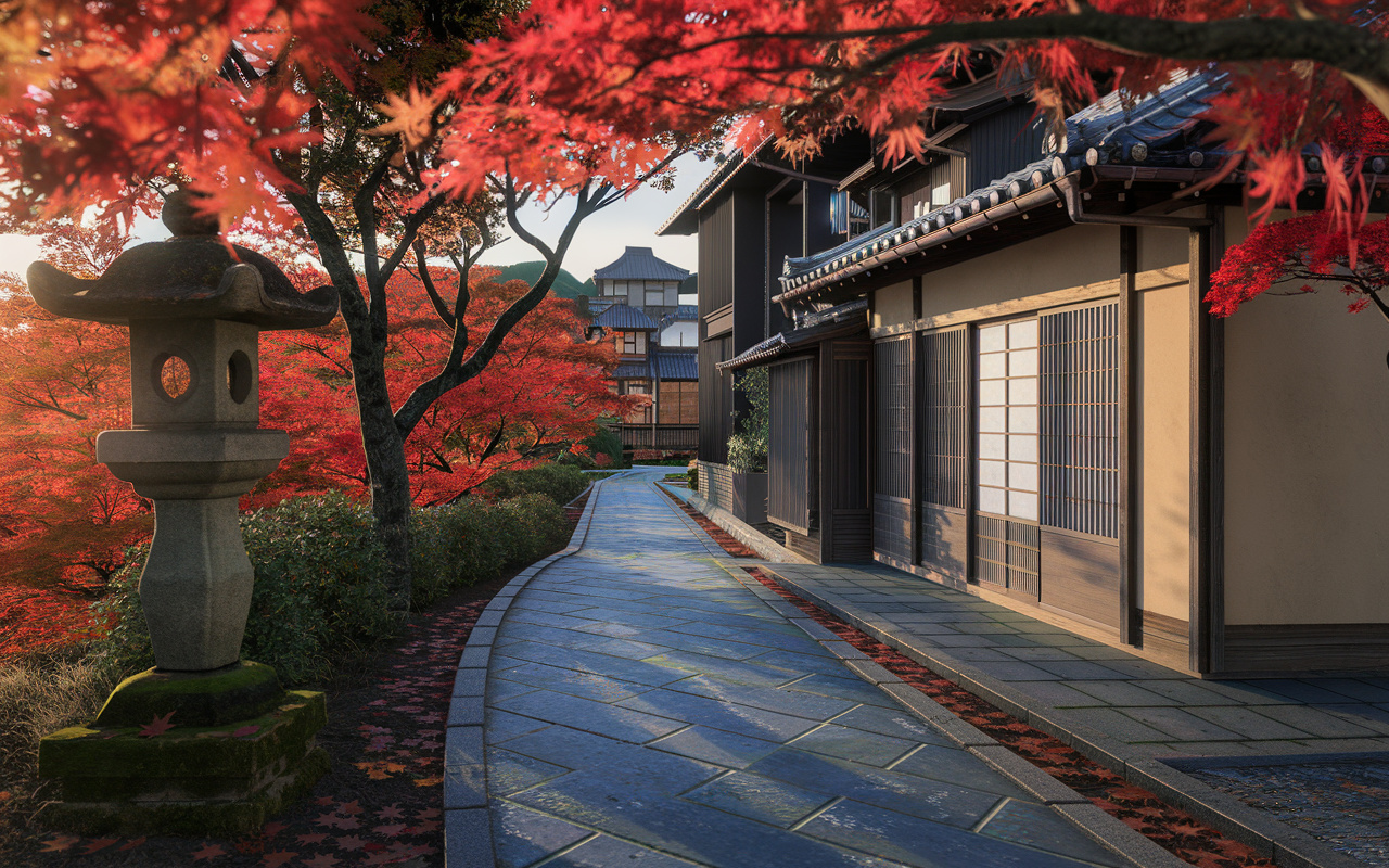 秋の紅葉の画像