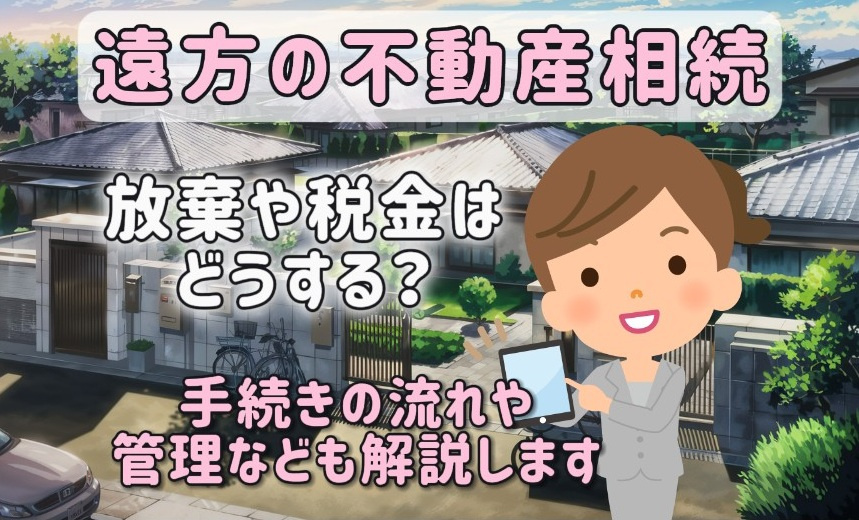 遠方の不動産相続で放棄や税金はどうする？管理や手続きの流れも...の画像