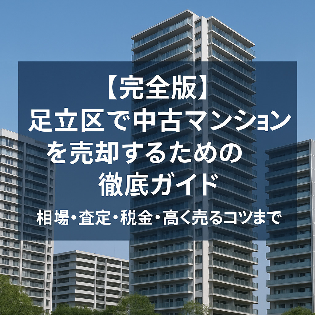 【完全版】足立区で中古マンションを売却するための徹底ガイド ...の画像
