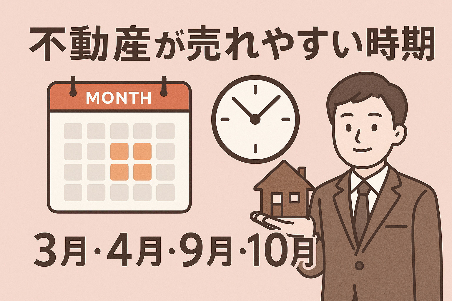 不動産が売れやすい時期とは？の画像