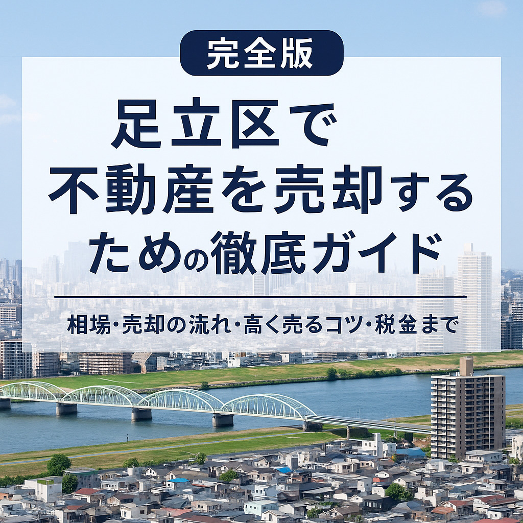 【完全版】足立区で不動産を売却するための徹底ガイド  〜相場...の画像
