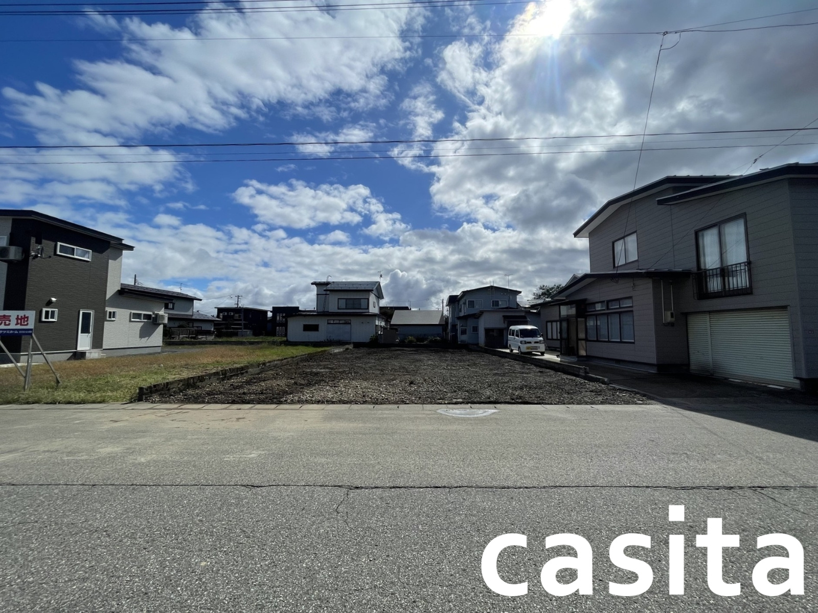 大仙市大曲日の出町 住宅用土地のお取引事例の画像