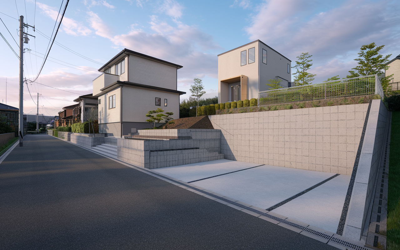 道路より低い土地で建築する際の注意点は？メリットやデメリット...の画像