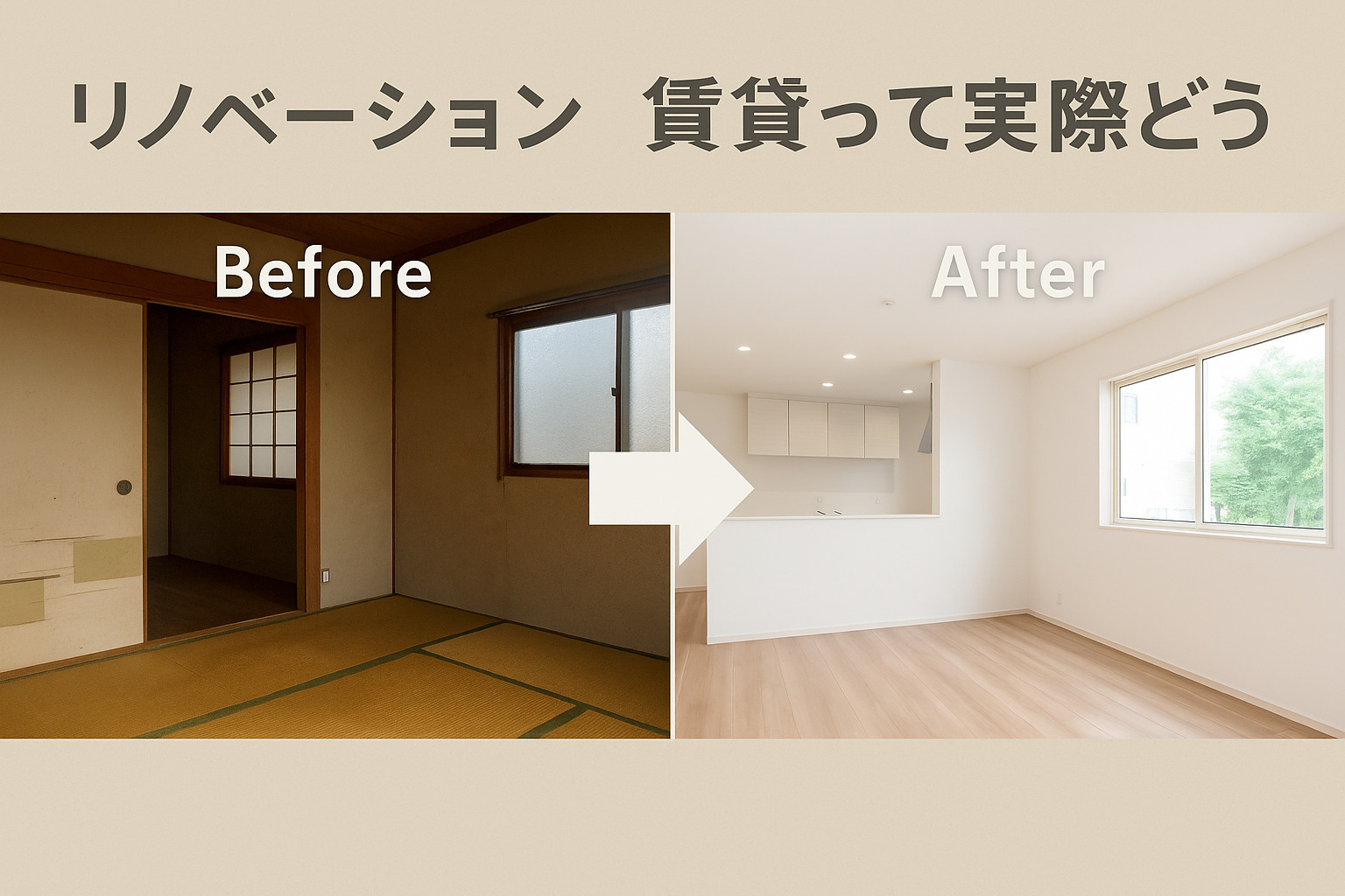 リノベーション賃貸って実際どう？宝塚で賃貸を探す方への画像