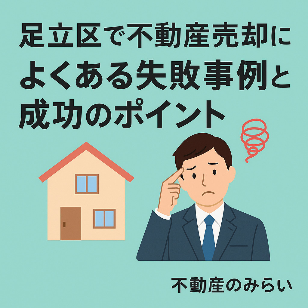 【足立区版】不動産売却でよくある失敗事例と成功のポイント  ...の画像