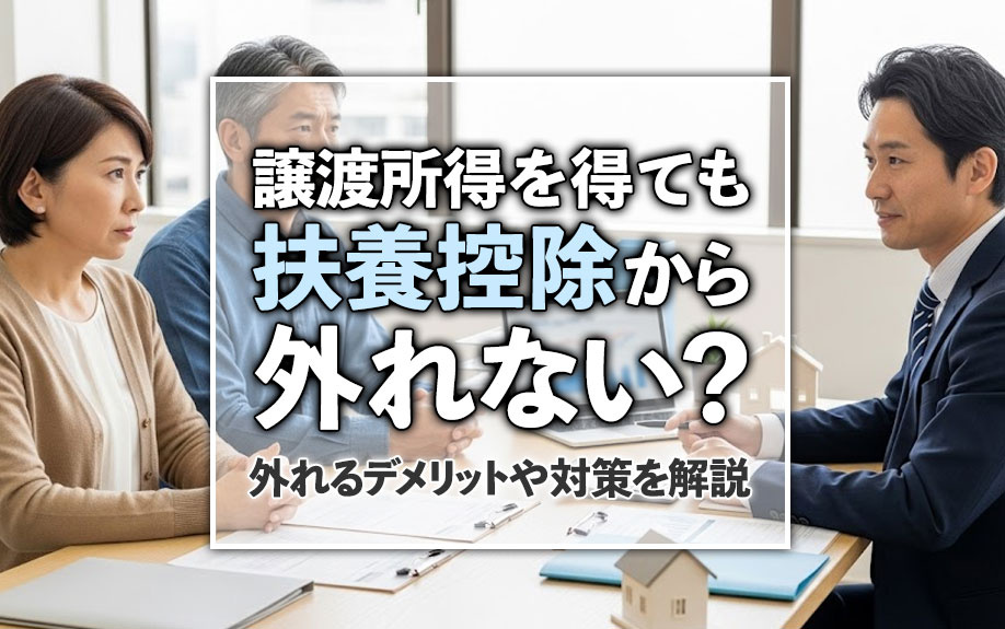 譲渡所得を得ても扶養控除から外れない？外れるデメリットや対策...の画像