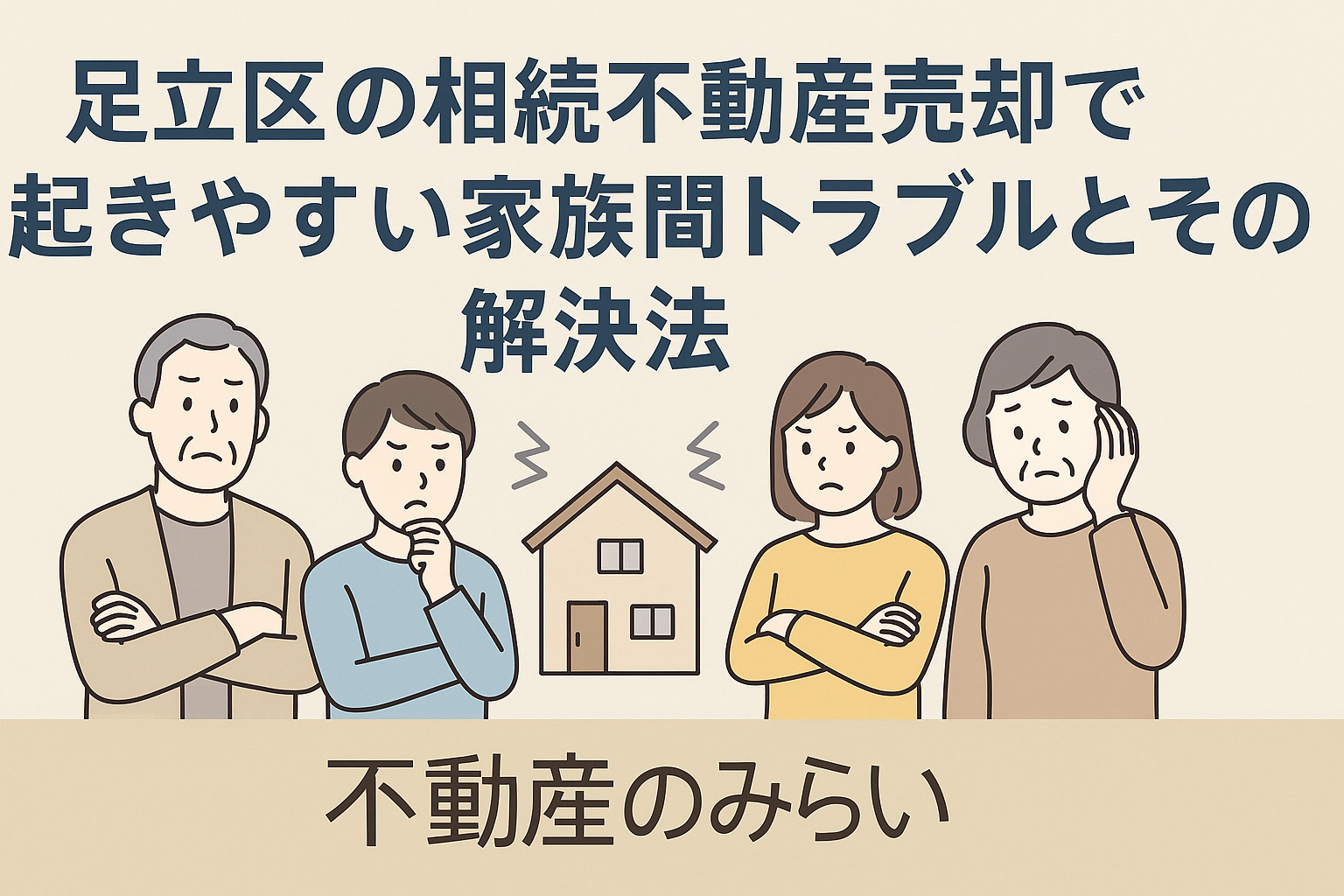 【足立区版】相続不動産売却で起きやすい家族間トラブルとその解...の画像