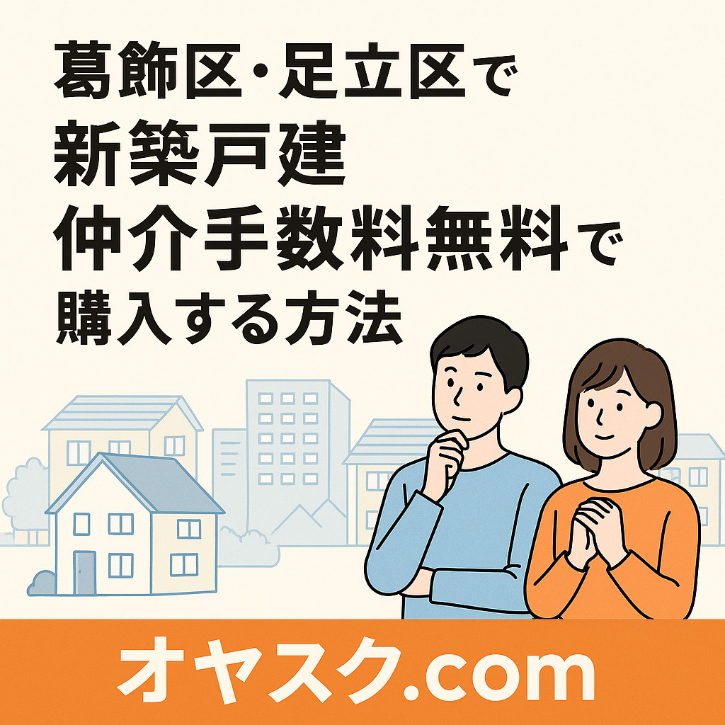 【オヤスク.com】葛飾区・足立区で新築戸建を仲介手数料無料...の画像