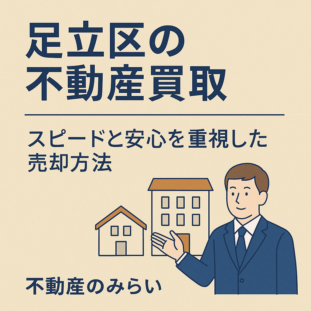 【足立区版】不動産買取のメリットと成功のポイント 〜スピード...の画像