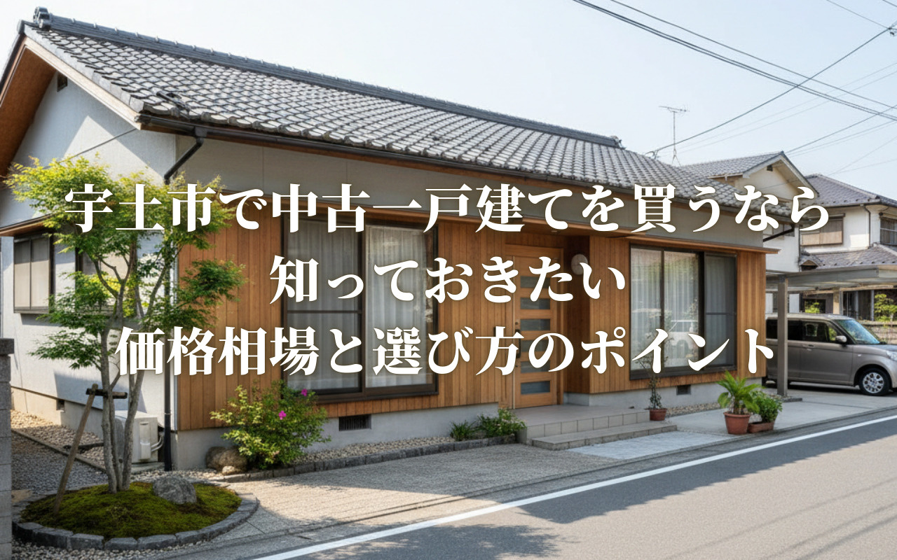 宇土市で中古一戸建てを買うなら知っておきたい価格相場と選び方...の画像