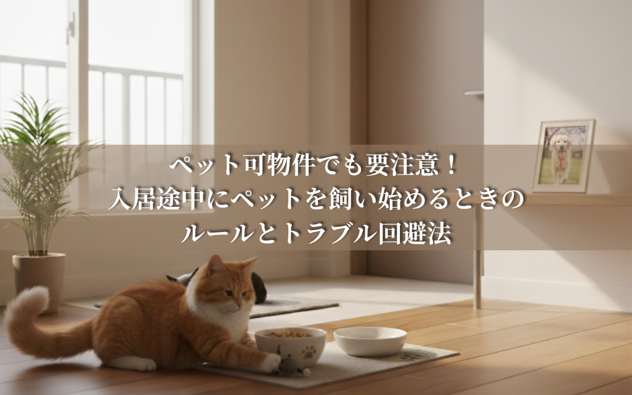 ペット可物件でも要注意！入居途中にペットを飼い始めるときのル...の画像