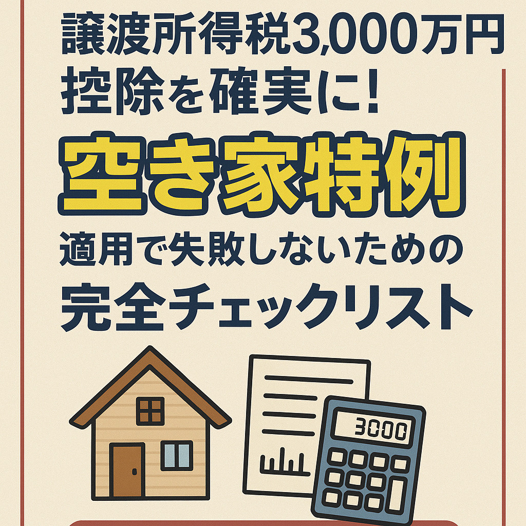 【葛飾区版・相続売却の必読書】譲渡所得税3,000万円控除を...の画像