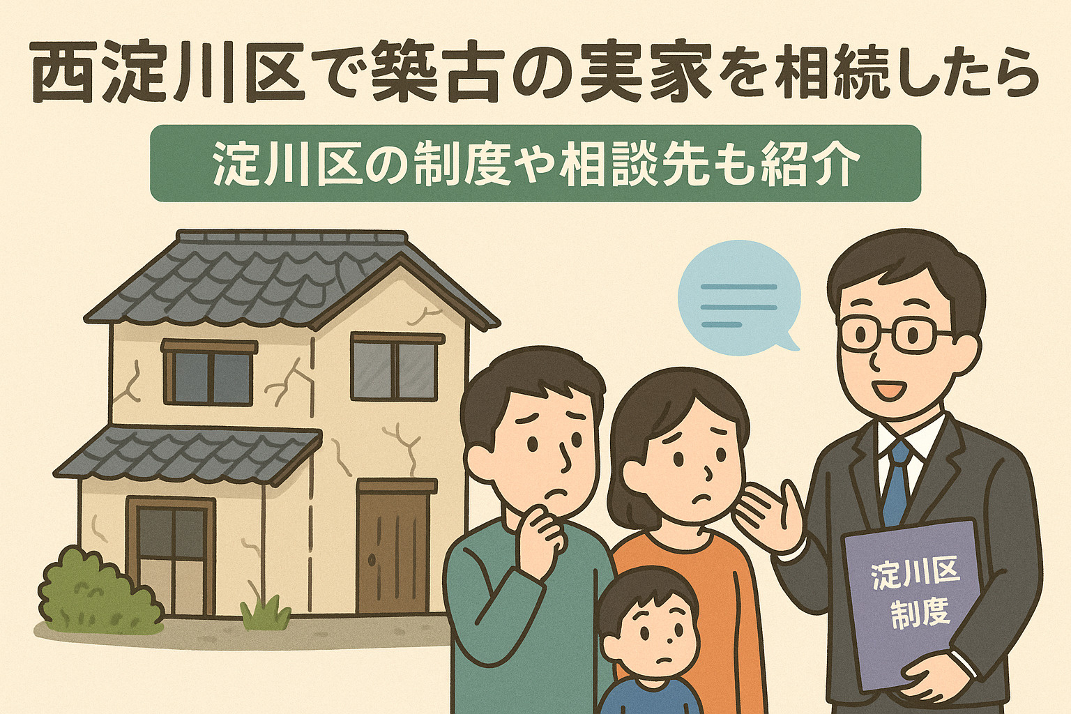 西淀川区で築古の実家を相続したら？淀川区の制度や相談先も紹介...の画像