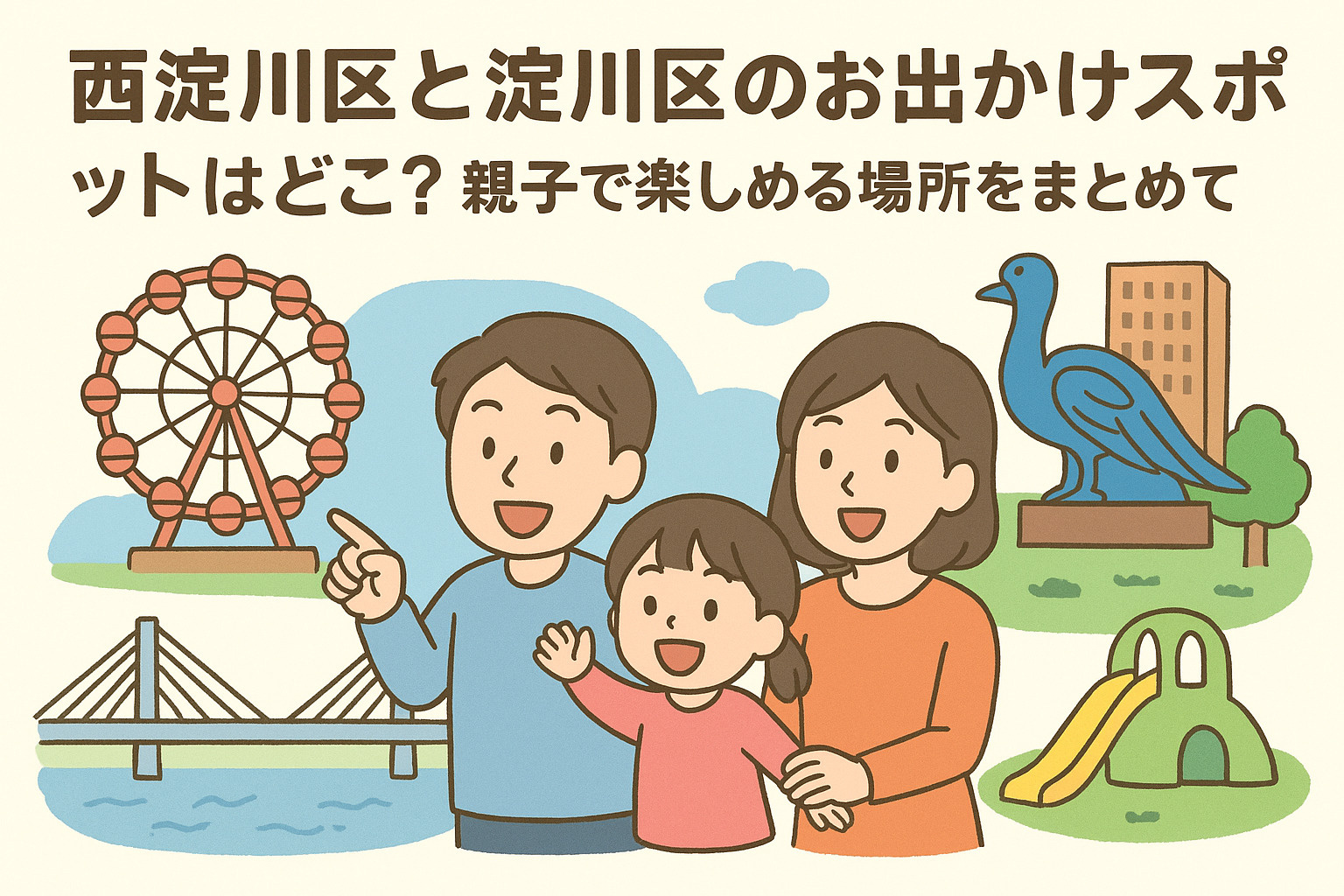 西淀川区と淀川区のお出かけスポットはどこ？親子で楽しめる場所...の画像
