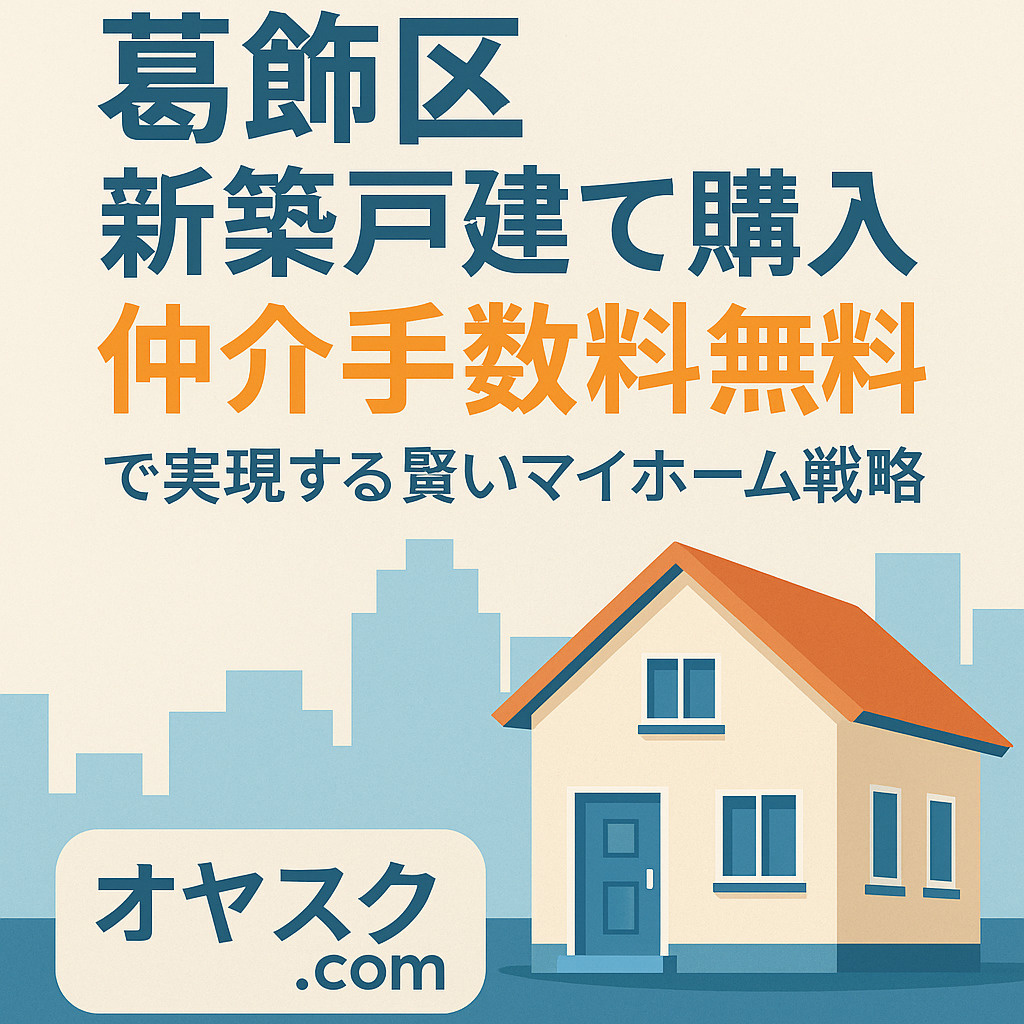 【葛飾区 新築戸建て購入】仲介手数料無料で実現する賢いマイホ...の画像
