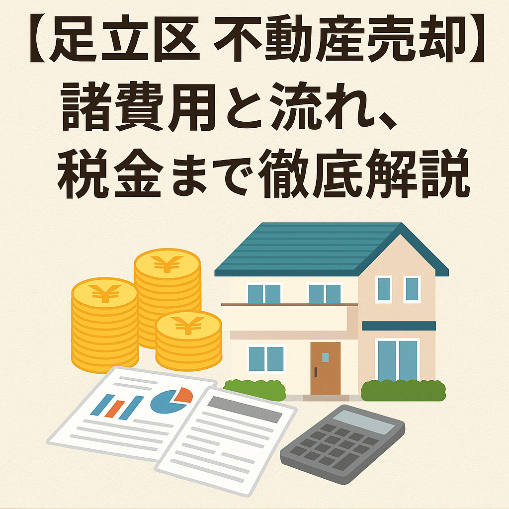【足立区 不動産売却】必要諸経費・流れ・税金を徹底解説 〜地...の画像