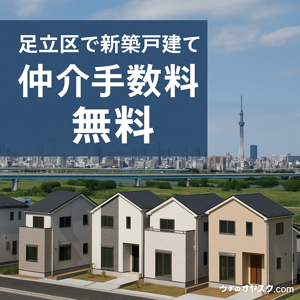 【オヤスク.com】足立区で新築戸建てを買うなら仲介手数料無...の画像