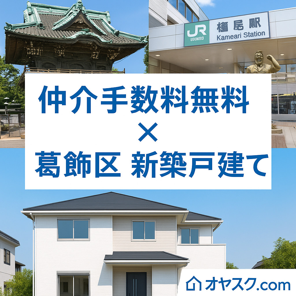 【オヤスク.com】葛飾区で新築戸建てを購入するなら！仲介手...の画像