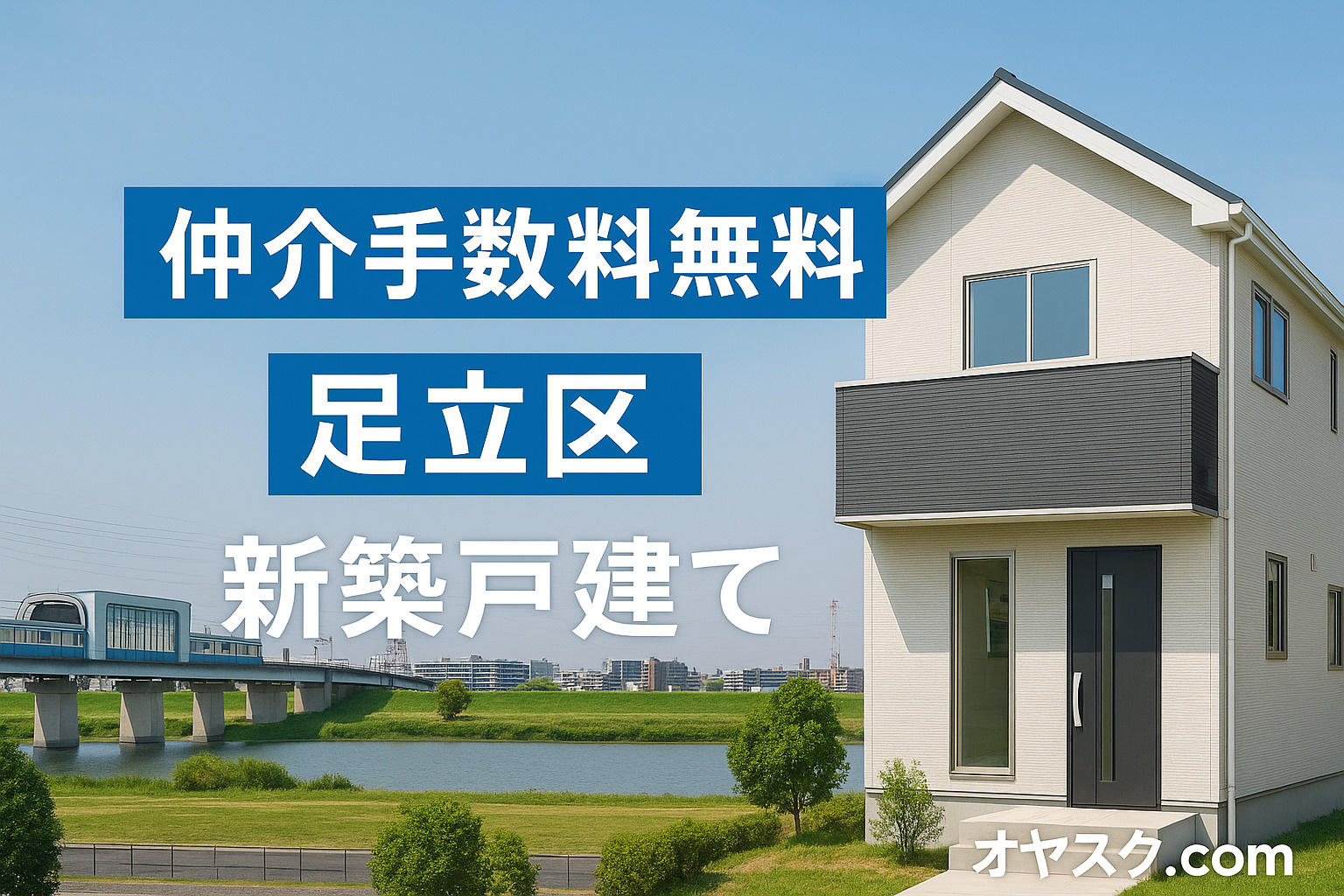 【オヤスク.com】仲介手数料無料で足立区で新築戸建てを購入...の画像