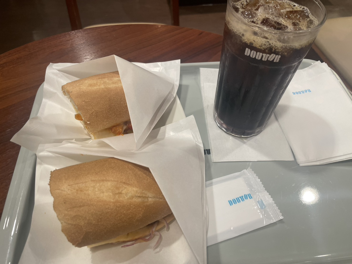 六甲道ドトール新登場！「ホットサンド 大豆のミート～チーズ＆...の画像