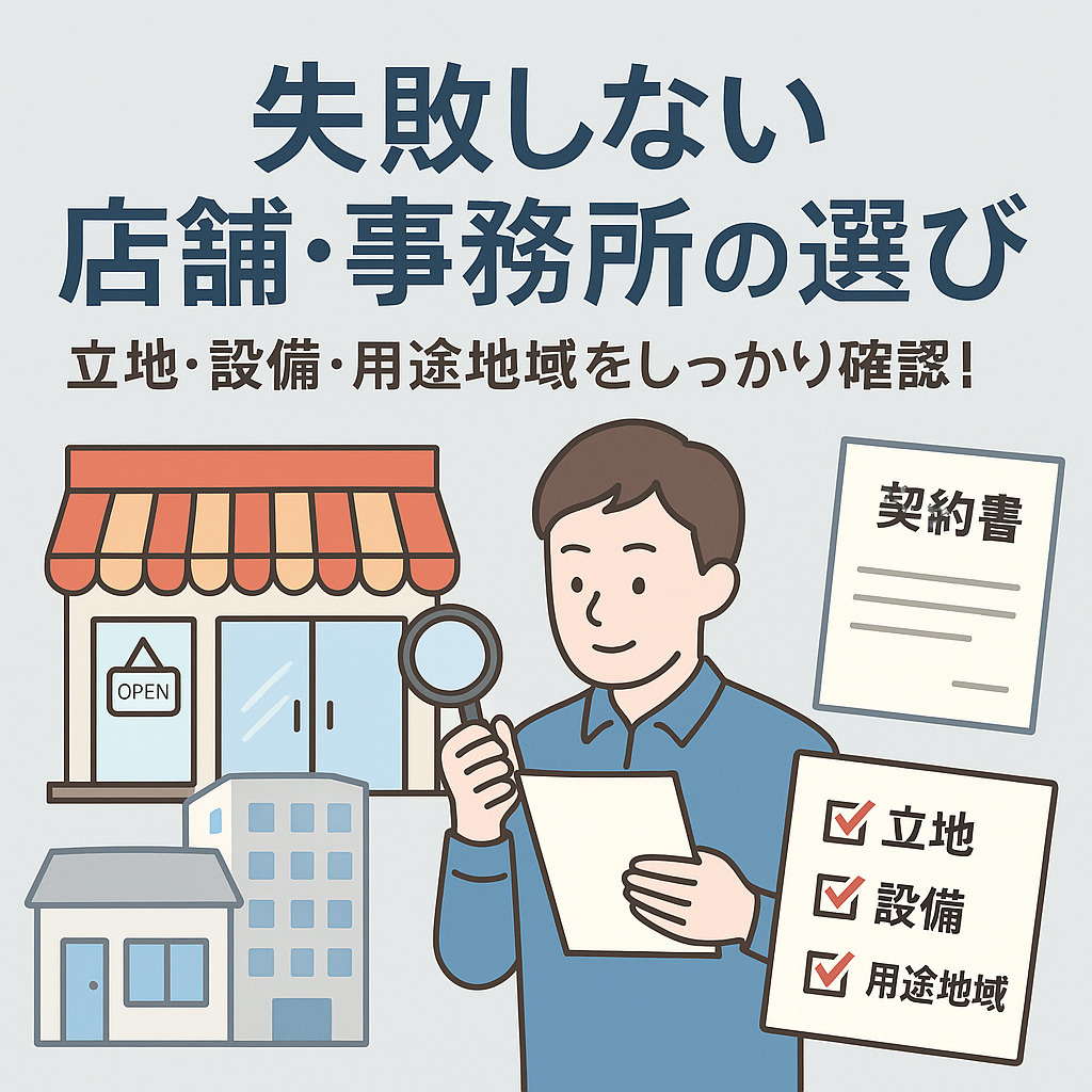 失敗しない店舗・事務所の選び方とは？の画像