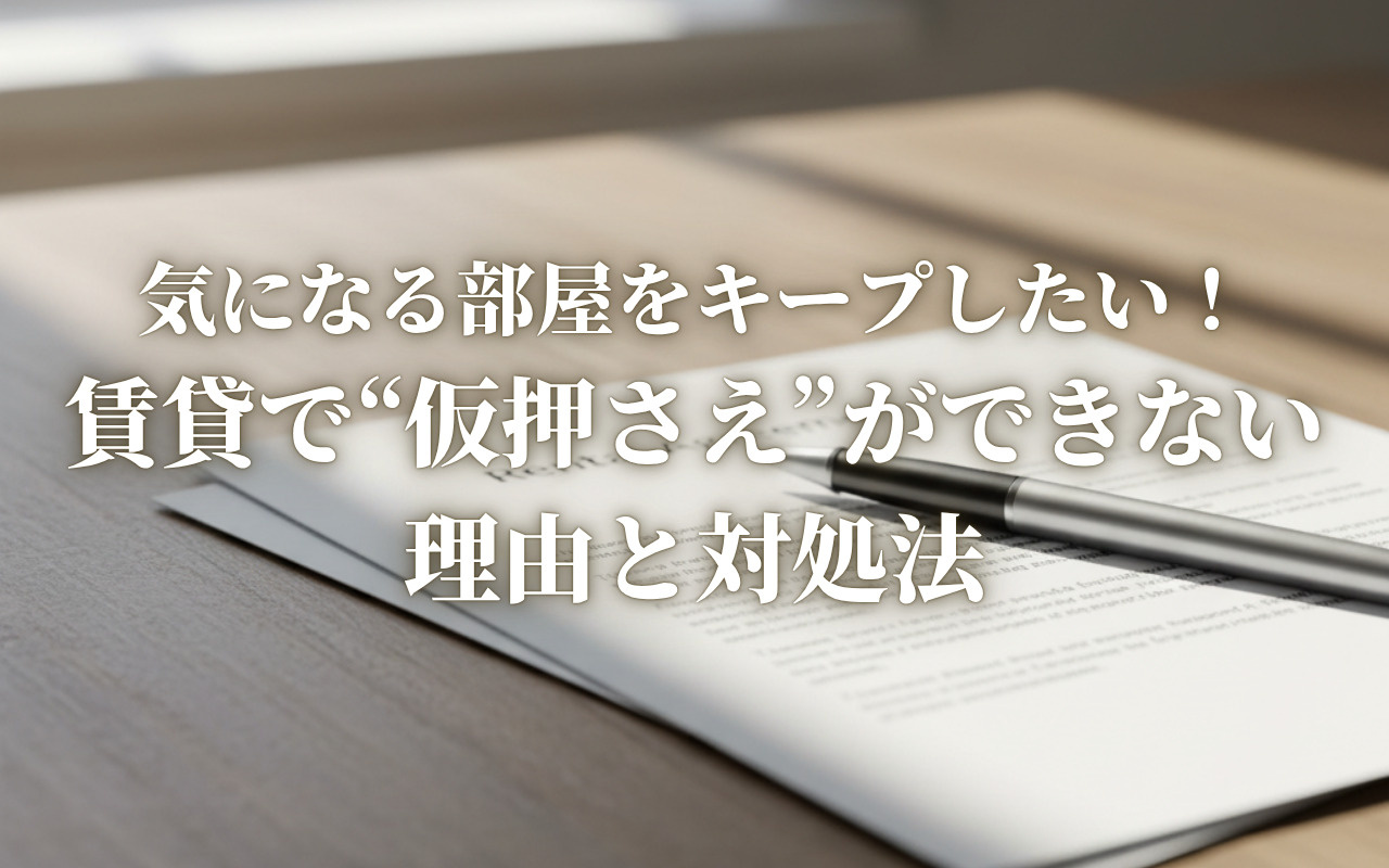 気になる部屋をキープしたい！賃貸で“仮押さえ”ができない理由...の画像