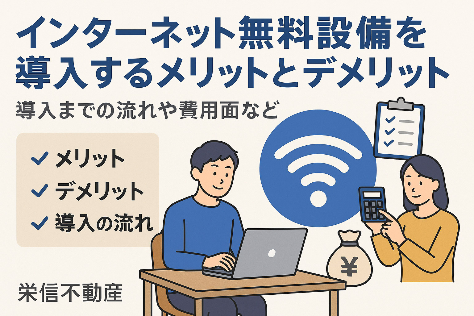 賃貸物件にインターネット無料設備を導入するメリット・デメリッ...の画像