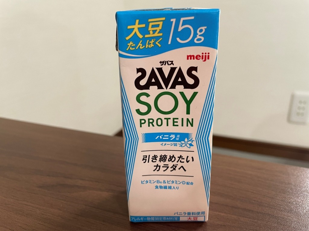 ザバス SOY PROTEIN（ソイプロテイン）バニラ風味！...の画像
