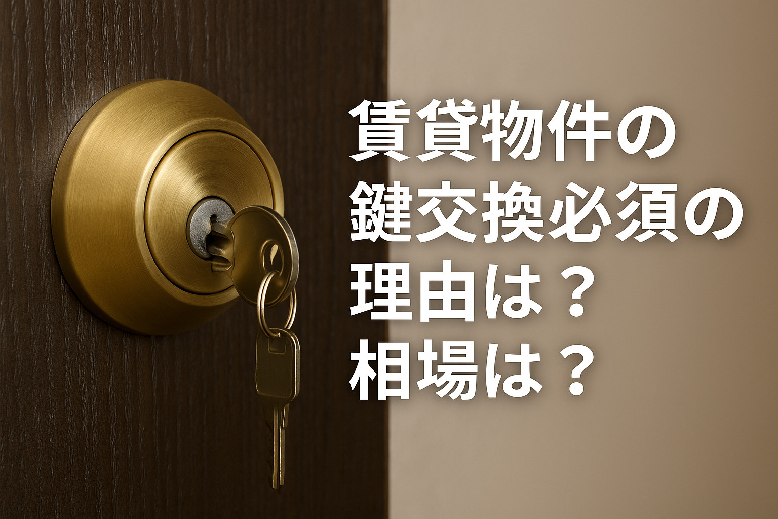  ブログ記事：賃貸物件の鍵交換必須の理由は？相場は？の画像