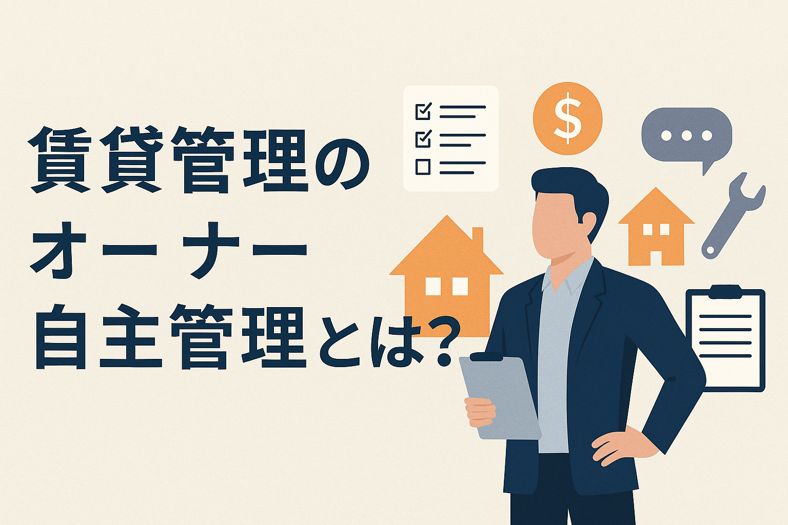 賃貸管理のオーナー自主管理とは？不動産会社に委託しない管理方...の画像
