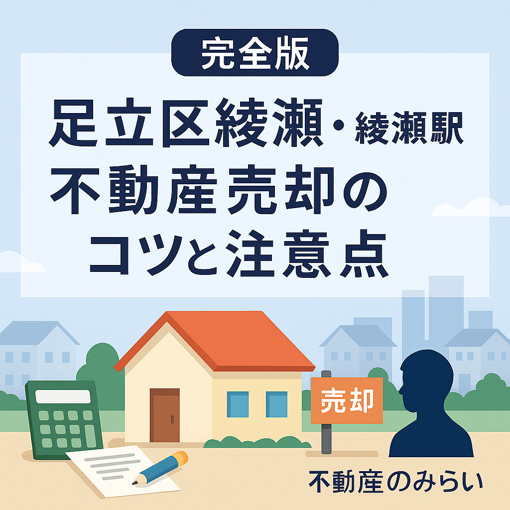 足立区綾瀬・綾瀬駅の不動産売却なら「不動産のみらい」｜査定と...の画像