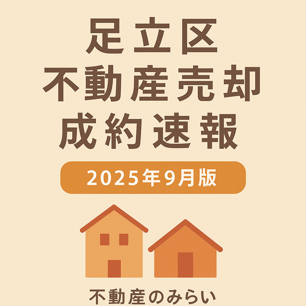 【2025年9月版】足立区の不動産売却・成約速報｜戸建て相場...の画像