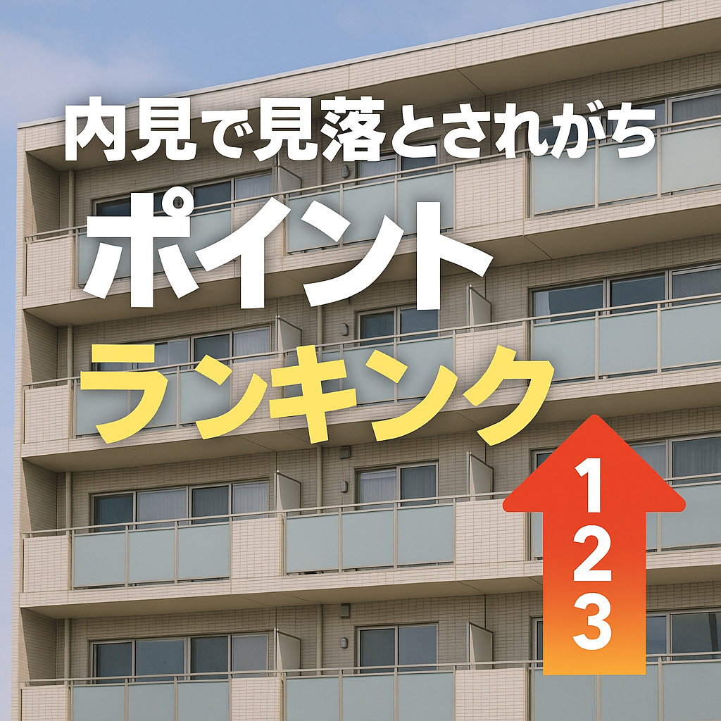  内見で“見落とされがち”な場所ランキング｜後悔度順ベスト5...の画像