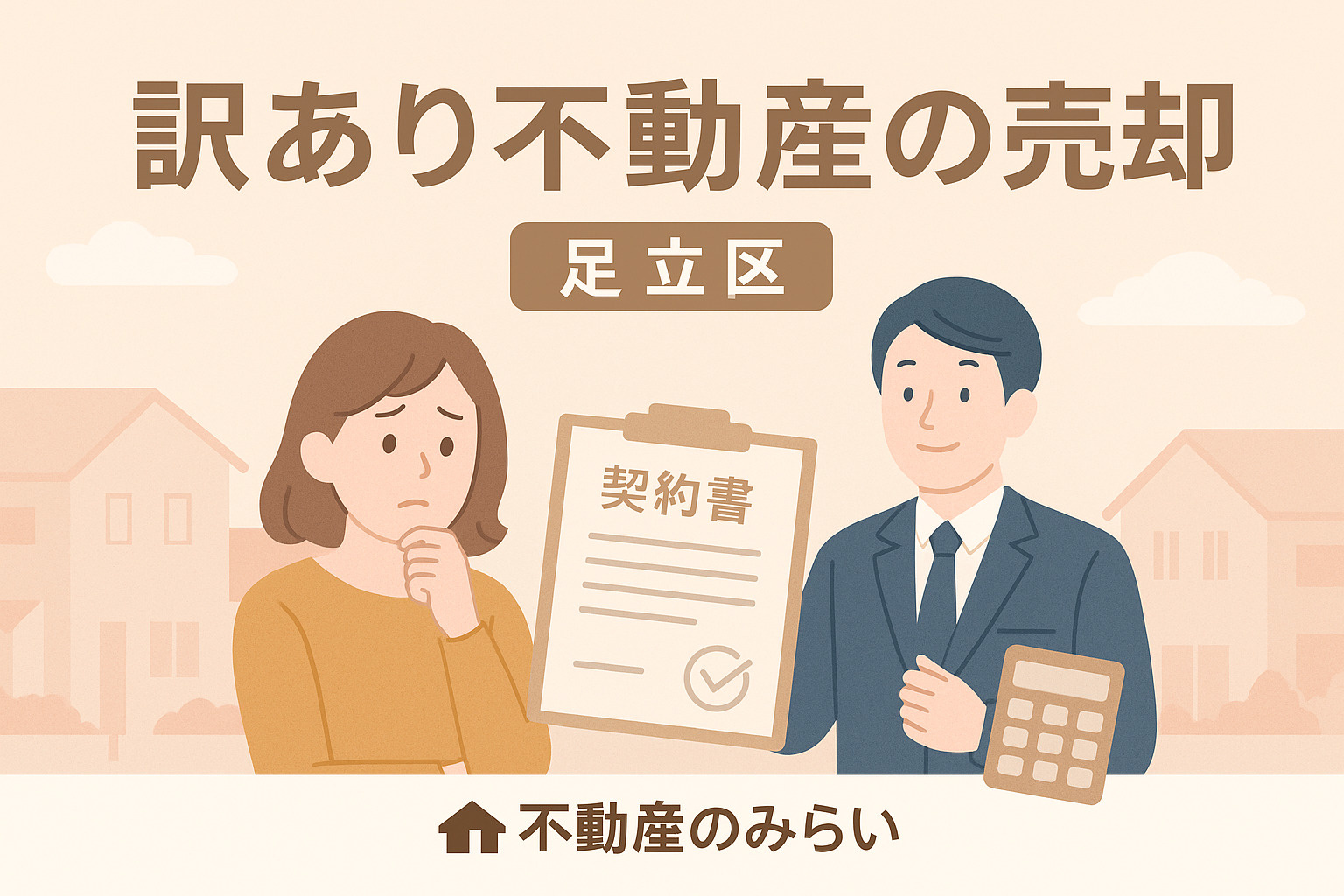 訳ありでも安心！足立区で手間なくスピード売却｜不動産のみらい...の画像