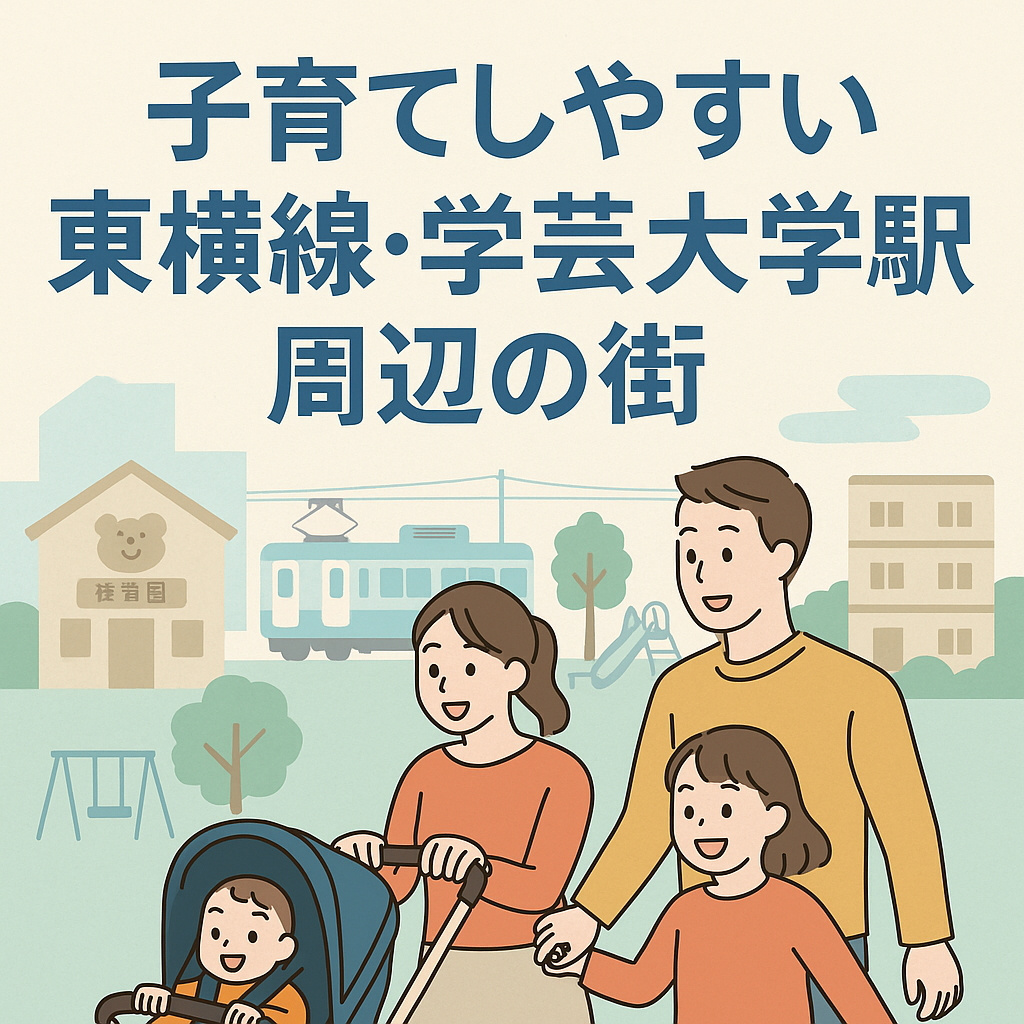 東横線沿線で学芸大学駅周辺の賃貸は子育てに向いている？保育園...の画像